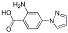 2-氨基-4-(1H-吡唑-1-基)苯甲酸结构式_1186663-55-7结构式