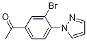 1-[3-溴-4-(1H-吡唑-1-基)苯基]乙酮结构式_1186663-58-0结构式
