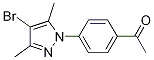 1-(4-乙酰基苯基)-4-溴-3,5-二甲基吡唑结构式_1187385-98-3结构式