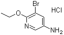 5-氨基-3-溴-2-乙氧基吡啶盐酸盐结构式_1187386-05-5结构式
