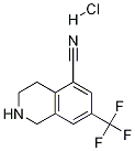 7-(Trifluoromethyl)-1,2,3,4-tetrahydroisoquinoline-5-carbonitrile hcl Structure,1187830-66-5Structure