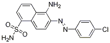 1-氨基-2-(4-氯苯基氮杂)萘-5-磺酰胺结构式_118876-55-4结构式