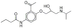 醋丁洛尔-d5结构式_1189500-68-2结构式