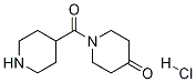 1-(哌啶-4-羰基)哌啶-4-酮盐酸盐结构式_1189684-40-9结构式