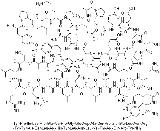 肽YY(人)结构式_118997-30-1结构式