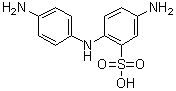 5-Amino-2-[(4-aminophenyl)amino]benzenesulfonic acid Structure,119-70-0Structure