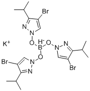 氢三(3-异丙基-4-溴吡唑-1-基)硼酸钾盐结构式_119009-98-2结构式