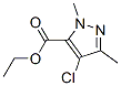 4-Chloro-1,3-dimethyl-1H-pyrazole-5-carboxylic acid ethyl ester Structure,119169-63-0Structure