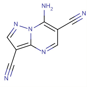 7-氨基-吡唑并[1,5-a]嘧啶-3,6-二甲腈结构式_119270-27-8结构式