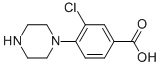 3-氯-4-(1-哌嗪)苯甲酸结构式_1197193-06-8结构式