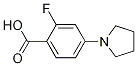 2-Fluoro-4-(1-pyrrolidinyl)benzoic acid Structure,1197193-14-8Structure