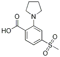 4-(甲基磺酰基)-2-(1-吡咯烷)苯甲酸结构式_1197193-17-1结构式