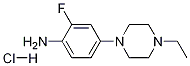 4-(4-Ethyl-1-piperazinyl)-2-fluorobenzenamine hydrochloride Structure,1197193-28-4Structure