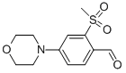 2-(甲基磺酰基)-4-(4-吗啉)苯甲醛结构式_1197193-29-5结构式
