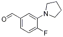 4-氟-3-(1-吡咯烷)苯甲醛结构式_1197193-31-9结构式