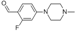 2-氟-4-(4-甲基-1-哌嗪)苯甲醛结构式_1197193-42-2结构式