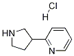 2-(吡咯烷-3-基)吡啶盐酸盐结构式_1198416-89-5结构式
