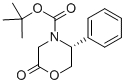 (5R)-n-(叔丁氧基羰基)-3,4,5,6-四氢-5-苯基-4(h)-1,4-噁嗪-2-酮结构式_119878-90-9结构式