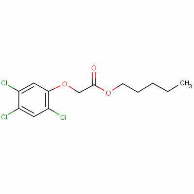 (2,4,5-三氯苯氧基)乙酸戊酯结构式_120-39-8结构式