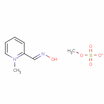 甲硫酸解磷定结构式_1200-55-1结构式
