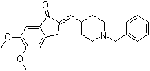 1-苄基-4-(5,6-二甲氧基-1-茚酮-2-亚甲基)哌啶结构式_120014-07-5结构式