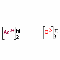 氧化锕结构式_12002-61-8结构式