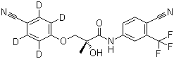 N-[4-硝基-3-(三氟甲基)苯基]-(2S)-3-[4-(乙酰基氨基)苯氧基]-2-羟基-2-甲基丙酰胺结构式_1202044-20-9结构式
