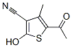 5-乙酰基-2-羟基-4-甲基噻吩-3-甲腈结构式_120456-32-8结构式