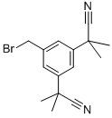 5-溴甲基-a,a,a’,a’-四甲基-1,3-二乙氰基苯结构式_120511-84-4结构式