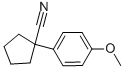1-(4-甲氧基苯基)-1-环戊烷甲腈结构式_1206-15-1结构式