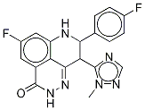 5-Fluoro-8-(4-fluorophenyl)-2,7,8,9-tetrahydro-9-(1-methyl-1h-1,2,4-triazol-5-yl)-3h-pyrido[4,3,2-de]phthalazin-3-one Structure,1207454-56-5Structure