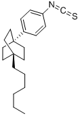 1-Hexyl-4-(4-isothiocyanatophenyl)bicyclo[2.2.2]octane Structure,121219-38-3Structure