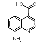 (9ci)-8-氨基-4-喹啉羧酸结构式_121689-23-4结构式