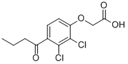 2-[2,3-Dichloro-4-(1-oxobutyl)phenoxy]acetic acid Structure,1217-67-0Structure