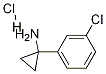 Cyclopropanamine, 1-(3-chlorophenyl)-, hydrochloride Structure,1217031-87-2Structure
