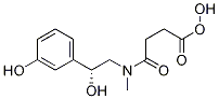 2R,s-hydroxy-4[[(2r)-2-hydroxy-2-(3-hydroxyphenyl)ethyl]methylamino]-4-oxo-butanoic acid Structure,1217525-08-0Structure