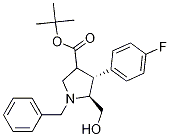 (4R,5S)-1-苄基-4-(4-氟-苯基)-5-羟基甲基-吡咯烷-3-羧酸叔丁酯结构式_1217855-82-7结构式