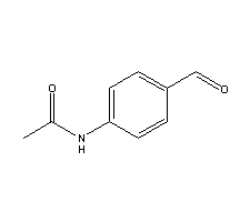 对乙酰氨基苯甲醛结构式_122-85-0结构式