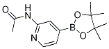 N-(4-(4,4,5,5-四甲基-1,3,2-二噁硼烷-2-基)吡啶-2-基)乙酰胺结构式_1220220-21-2结构式