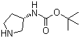 (S)-3-叔丁氧羰基氨基吡咯烷结构式_122536-76-9结构式