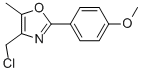 4-(氯甲基)-2-(4-甲氧基苯基)-5-甲基噁唑结构式_122994-69-8结构式