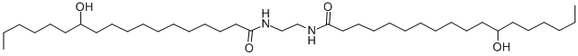 Octadecanamide, n,n-1,2-ethanediylbis[12-hydroxy- Structure,123-26-2Structure