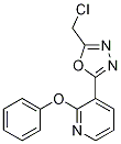 2-(氯甲基)-5-(2-苯氧基吡啶-3-基)-1,3,4-噁二唑结构式_1233026-13-5结构式