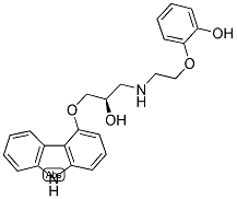 2-(2-{[3-(9H-carbazol-4-yloxy)-2-hydroxypropyl]amino}ethoxy)phenol Structure,123372-14-5Structure