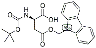 N-[(1,1-二甲基乙氧基)羰基]-D-天冬氨酸 4-(9H-芴-9-基甲基)酯结构式_123417-19-6结构式