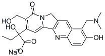 Sodium (2s)-2-{1-[(dimethylamino)methyl]-2-hydroxy-8-(hydroxymethyl)-9-oxo-9,11-dihydroindolizino[1,2-b]quinolin-7-yl}-2-hydroxybutanoate Structure,123949-08-6Structure