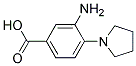 3-Amino-4-pyrrolidin-1-yl-benzoic acid Structure,123986-58-3Structure
