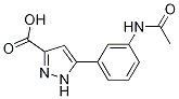 5-(3-乙酰基氨基苯基)-1H-吡唑-3-羧酸结构式_1240061-39-5结构式