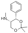 (4S,5s)-(+)-2,2-二甲基-5-甲基氨基-4-苯基-1,3-二噁烷结构式_124686-47-1结构式