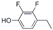 4-乙基-2,3-二氟-苯酚结构式_124728-38-7结构式